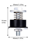 Unistrut Trolley Limit Hardware For 1-5/8 Inch Strut Channel U Bracket And Beam Trolleys with spring washers and rubber blocks