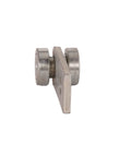 Side view of Genuine Unistrut P2949-EG 2 Wheel Trolley Assembly for use with P1000, P1001, and 1-5/8" Strut Channel, electro-galvanized finish.