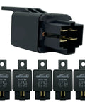 Universal 12V 40Amp 4 Pin SPST Replacement Relay 5 Pack for Car Alarms ABS Remote Start Headlights LED Fans Fuel Pumps And More
