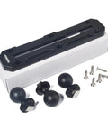 Universal 25mm Ball Mount Base Plate With Three Ball Joints For RAM Mounts B Size Double Socket Arm Heavy Duty Mounting Plate With Screws