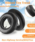 ✝️ (1-set) 4.80/4.00-8" tire and inner tube set, universal replacement pneumatic tires, ribbed tread, suitable for various surfaces