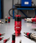Five In One Universal Quick Connect Air Coupler For 1/4 Inch Female NPT, Industrial Hose Fittings With Six Ball Release Sleeve, Red Body