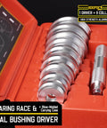 Pro Grade Universal Bearing Race And Seal Bushing Driver Set Aluminum With 9 Metric Discs And Collars In Durable Case