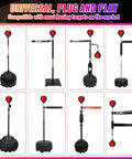 Boxing Speed Ball With 8mm Screw Mounts, various models shown for training setups, red and black design.