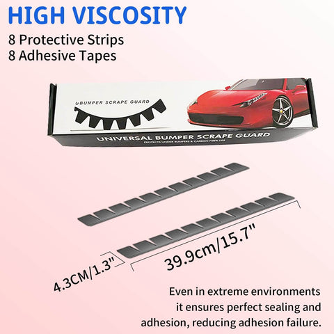 DIY Front Bumper Protector Kit With Preinstalled Tape Universal Bumper Guard For Lowered Cars Anti Scratch Shield shown with packaging