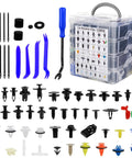 1365Pcs Car Push Retainer Clips Kit Must Have JNLK Universal Fit With 44 Most Popular Sizes Nylon Fasteners Set Blue For Toyota GM Ford Honda Acura Chrysler Universal Auto Kit includes tools and various clips in a box