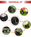 ✝️ (2-pack) 4.00-6 wheelbarrow tires, 13 inch pneumatic tire and wheel with 5/8" or 3/4" bearings, 1.75"-5.75" center hub for universal fit