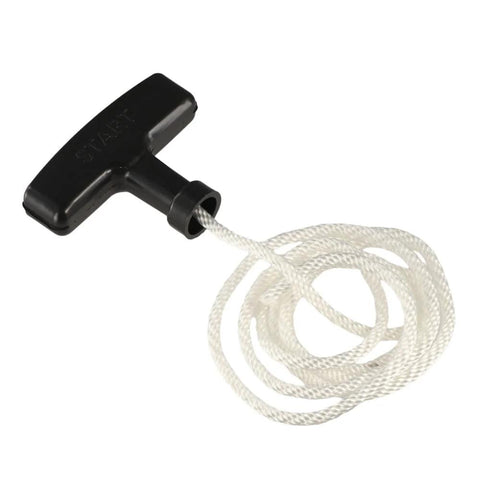 Three Piece Universal Generator Starter Handle Pull Rope Set Without Cover Durable Plastic And Polyester Construction.