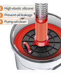 Close-up of the 600cc Universal Car Grease Oil Suction Plate with Leakproof Silicone Cup for efficient oil absorption.