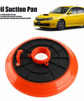 Universal Grease Suction Plate For Cars With Leakproof Design And Efficient Oil Absorption Easy Installation shown with yellow car