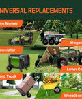 10 Inch Solid Polyurethane Tire 4.10 To 3.50-4 with flat free wheels used on lawn mower, generator, hand truck, lawn cart, wagon, wheelbarrow