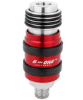 5 In One Universal Safety Exhaust Quick Connect Industrial Coupler 1/4 Inch NPT Male Accepts All Major Interchanges