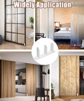 4 Pack Universal ABS Sliding Closet Door Floor Guides for 1-3/8 Inch Thick Doors White with Screws in various interior settings