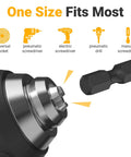 Impact Socket Adapter Set For Drill And Ratchet Kit With One Quarter Inch, Three Eighths Inch, One Half Inch Drives compatible with tools