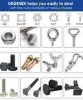 Chart displaying various shapes of nuts, bolts, and fasteners compatible with 11 To 32mm And 7 To 19mm Auto Adjust Universal Socket Wrench Set For Drills All In One Multi Tool With Power Drill Adapters Ideal Gift For Men Dad Husband DIY Handyman 4 Pack.