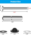 Toilet Seat Bolts Kit 2 Piece size and dimensions