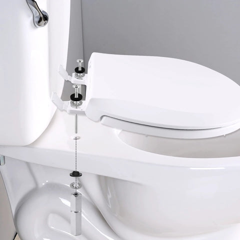 Installation of the Toilet Seat 2 Bolts