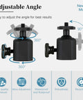 Universal Tripod Ball Head With One Quarter Inch Thread Mount 360 Degree Rotatable And Ninety Degree Tilting For Cameras
