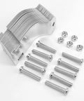 Ten-piece universal tube clamps deliver secure, corrosion-resistant support for Unistrut channels; 2 inch wall mount conduits, bolts and nuts included, galvanized steel for long lasting electrical and plumbing runs.
