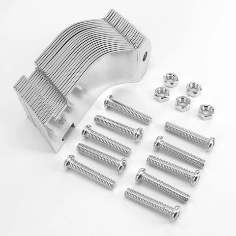 Ten-piece universal tube clamps deliver secure, corrosion-resistant support for Unistrut channels; 2 inch wall mount conduits, bolts and nuts included, galvanized steel for long lasting electrical and plumbing runs.