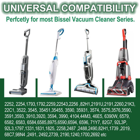 Restore strong suction and peak cleaning with this four pack of replacement vacuum belts, compatible with select Bissell models.