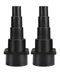 Universal Tool Adapters 2 Pack For Wet And Dry Vacuums Connect Hoses To Tools And Vacuums With A Two And A Half Inch Diameter Hose Ideal For Workshop Cleanup Dust Collection And Debris Pickup