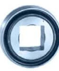 Front view of Link Belt Rexnord 24S3211E3 10443543 one and one half inch unmounted square bore ball bearing with triple lip seal.