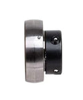 Side view of unmounted ball bearing, 1-3/8 inch bore, WG222EL, sealed, for heavy duty use, interchangeable with leading brands.