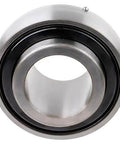 Front view of Beefy Industrial Grade Unmounted Ball Bearing SG220EL 1.25 Inch for heavy duty machinery, sealed for longevity.