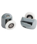Upper Shower Door Rollers Set of 4 Single Wheel Runners for Sliding Glass Doors Designed for 5mm and 6mm Glass