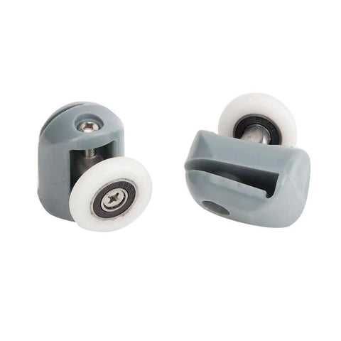 Upper Shower Door Rollers Set of 4 Single Wheel Runners for Sliding Glass Doors Designed for 5mm and 6mm Glass
