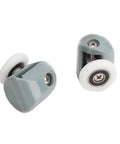Upper Shower Door Rollers Set of 4 Single Wheel Runners for Sliding Glass Doors Designed for 5mm and 6mm Glass with Stainless Steel Nylon