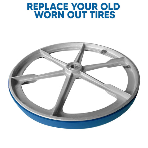Urethane Band Saw Tire Set For 12 Inch Craftsman Bandsaw 113.243410 Part 41815 on metal wheel frame