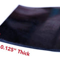 Ultra soft urethane anti vibration pads deliver superior vibration isolation, non skid grip, shown in 0.125-inch thickness.