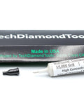Syringe of USA Made Oil Based Diamond Polishing Compound Paste 14000 Grit 0-1 Microns with packaging and cap