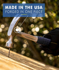 16 Oz USA Made Straight Rip Claw Hammer With Smooth Face And Shock Reduction Grip used for carpentry and DIY projects