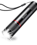 Rechargeable USB C LED Flashlight With 1800 mAh Battery Zoomable Beam Four Modes And Adjustable Brightness For Camping Outdoors And Home Emergencies Compact Rugged Aluminum Light With Long Lasting Power