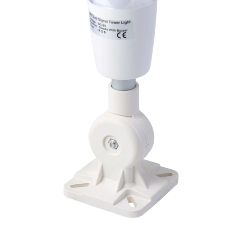 Base view of 7 Color USB LED Tower Signal Light With Buzzer For Industrial Alerts, 5V DC, ABS Body, PC Lens, IP53 Rated