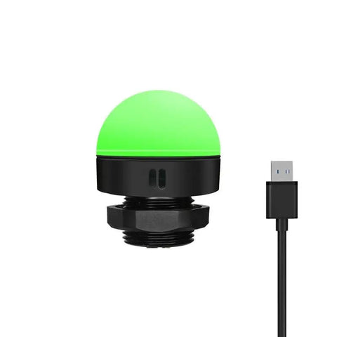 Industrial Three Stack USB LED Andon Tower Light With Buzzer For Workstations And Production Lines, green LED status indicator