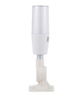 Front view of 7 Color USB LED Tower Signal Light with Buzzer for Industrial Alerts, ABS body, PC lens, IP53 rated.