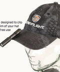 Ultra compact USB rechargeable flashlight delivers 250 lumens for indoor tasks and outdoor emergencies attached to hat