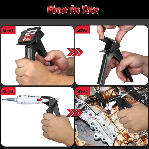 How to use Tube Dispenser Tool For Squeeze Easy Control Of RTV Silicone Extrusion Industrial 2.5 Inch Size Master The Squeeze