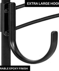 Close-up of extra large hooks on steel frame with durable epoxy finish, part of the ✝️ 1-Pack Utility Cart Steel Frame Built for Moving Boxes.