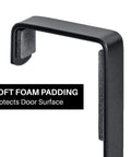 Door hook with soft foam padding, protects surfaces, part of the ✝️ 1-Pack Utility Cart Steel Frame Built for Moving Boxes.