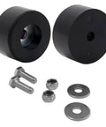 Black wheels and metal bolts from ✝️ 1-Pack Utility Cart Heavy Duty Built for Moving Boxes, Appliances, and Heavy Cargo at Home, Warehouse.
