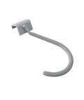 Wall hook for 96 Inch Wide Wall Mounted Utility Storage Rack with 4 Bike Hooks and 20 Regular Hooks in White for Garage Organization