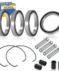 Two Pack One Way Clutch Bearing Kit Fits Multiple UTV Models Including Commander Renegade Outlander 330 400 450 570 650 850 1000 Maverick Max 1000R Defender HD5 And 500 570 650 800 800R Variants, showing bearings, springs, sleeves and retaining rings.