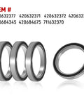 Three metal bearings from Two Pack One Way Clutch Bearing Kit Fits Multiple UTV Models Including Commander Renegade Outlander 330 400 450 570 650 850 1000 Maverick Max 1000R Defender HD5 And 500 570 650 800 800R Variants