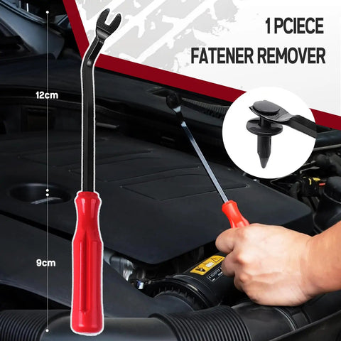 200 Pcs UTV Nylon Fender Clips And Body Rivets Kit With Removal Tool for Polaris Ranger RZR shown with red handled remover tool