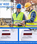 Workers wearing 12 Pack ANSI Z87.1 Safety Glasses Clear Lenses Anti Scratch for Men Women Youth with UV 400 protection on site